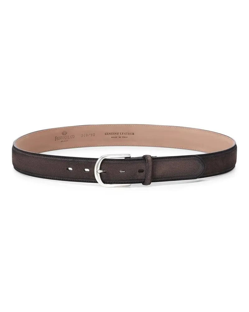 Fausto Colato Gürtel Gürtel Cintura aus Veloursleder braun Braun