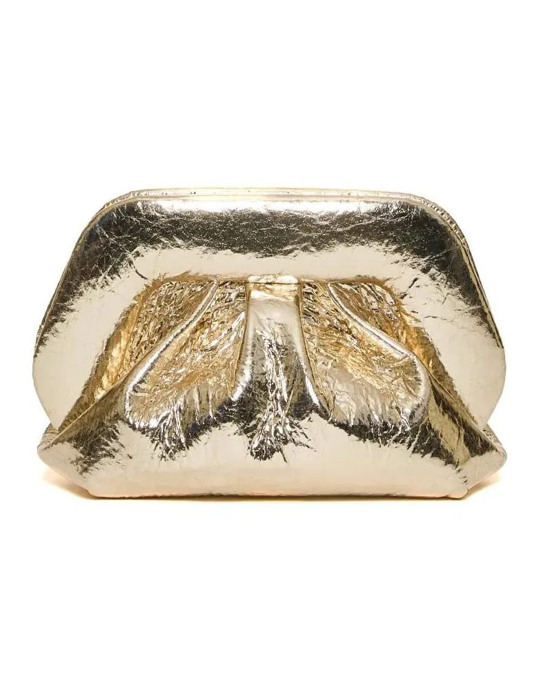 THEMOIRÈ Clutches Gold Mirror Vegan Leather Clutch With Unique Crink goldfarben 