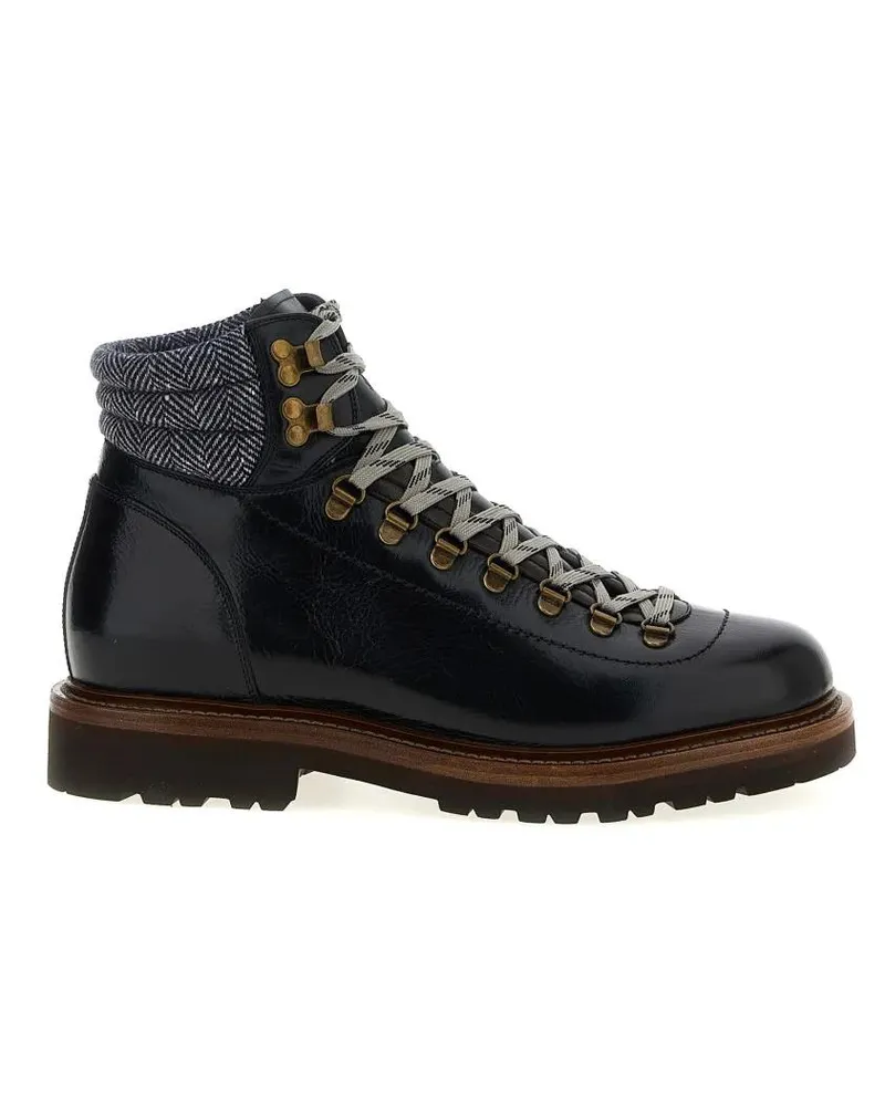 Brunello Cucinelli Stiefel 'Mountain Boot' Ankle Boots schwarz Schwarz