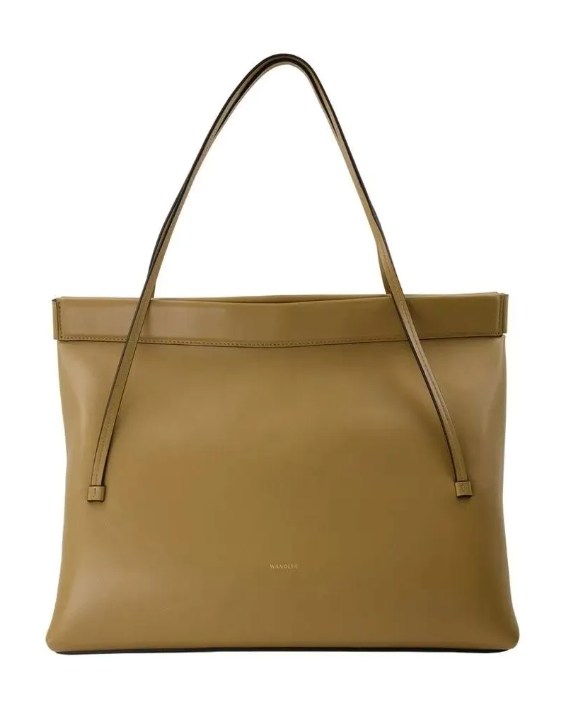 WANDLER Shopper & Totes Brown Leather Tote Bag With Structured Silhouette braun Braun