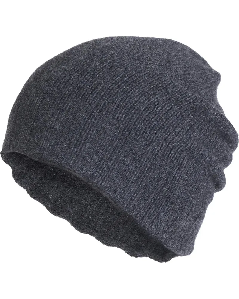 Isabel Benenato Handschuhe Bonnet Gris Cachemire 100%  femme h grau Grau
