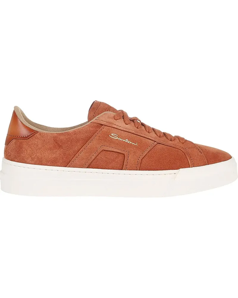 Santoni Low-Top Sneaker Dbs Sf6 Double Buckle Sneakers Brown braun Braun