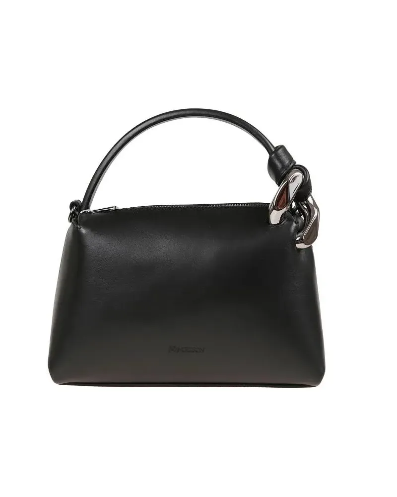 J.W.Anderson Beuteltaschen Black Leather Bucket Bag schwarz Schwarz