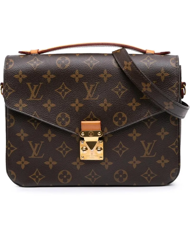 Louis Vuitton Hobo Bags 2018 Monogram Pochette Metis braun Braun