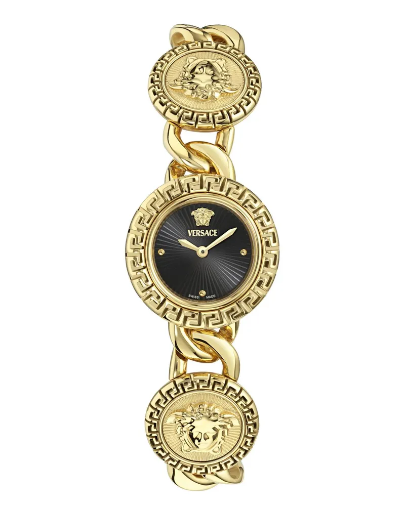 Versace Uhr Quarz-Analoguhr La Greca Stud Icon gold Gold