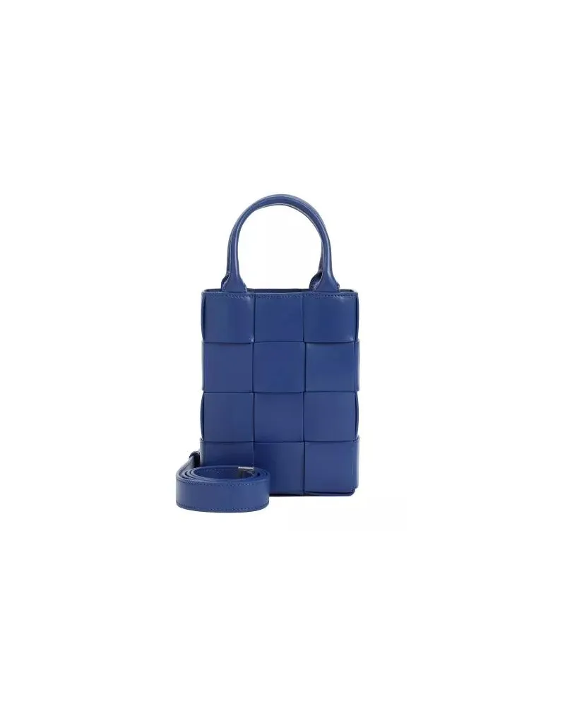 Bottega Veneta Totes Cruise Mini Cassette North Shout Shoulder Bag Blau