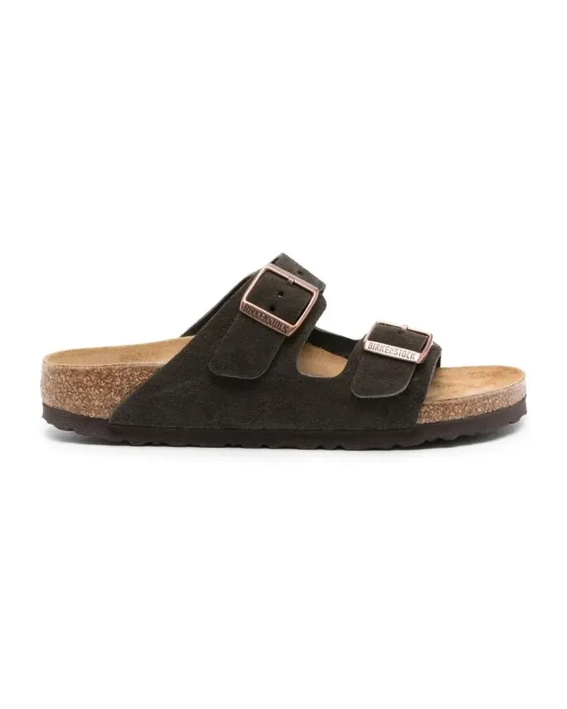 Birkenstock Low-Top Sneaker Sandale Arizona aus Veloursleder braun Braun