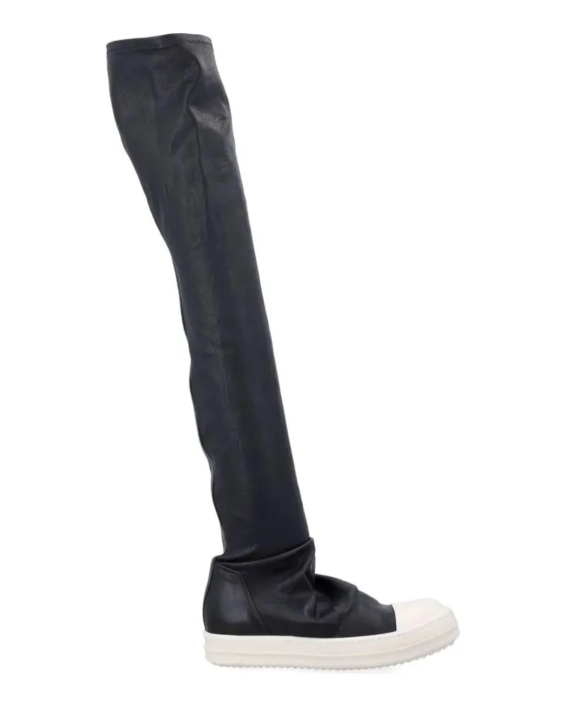 Rick Owens Low-Top Sneaker High Stocking Woman's Sneaks schwarz Schwarz