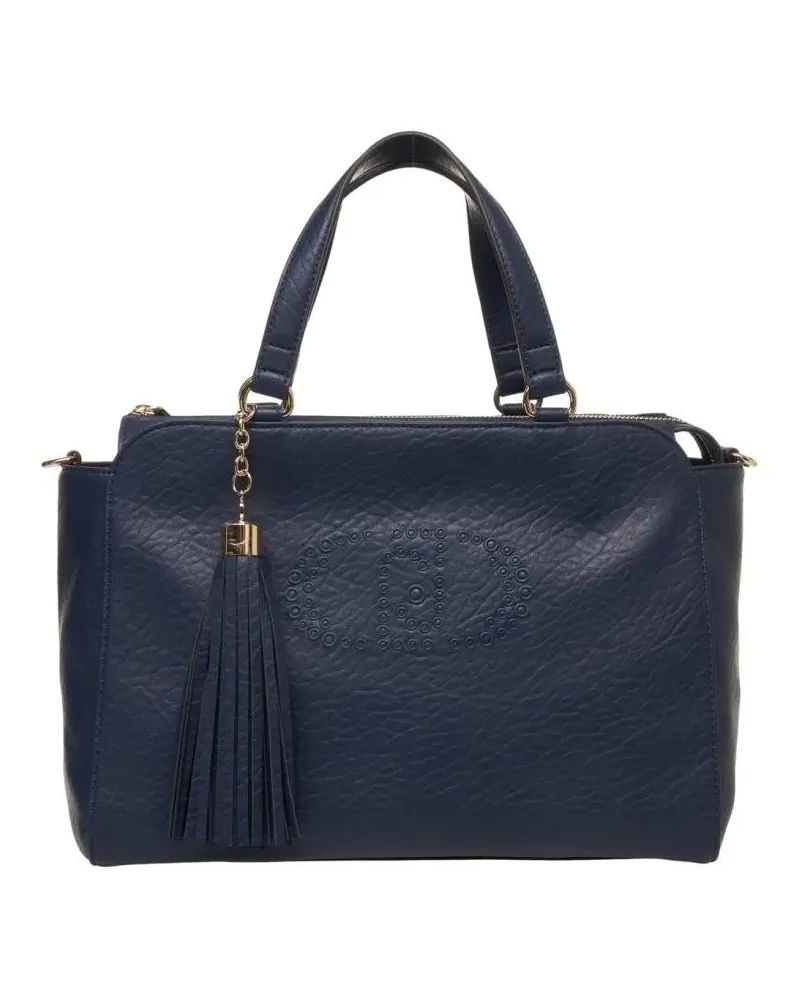 Liu Jo Shopper & Totes Eco-Leather Bag With Logo Print schwarz Schwarz