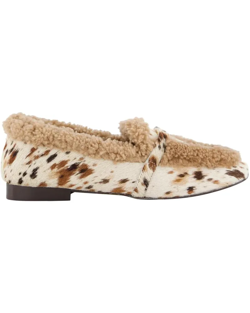 TORAL Loafer Dames TL-Lily Loafer Wit/Bruin weiß Weiß