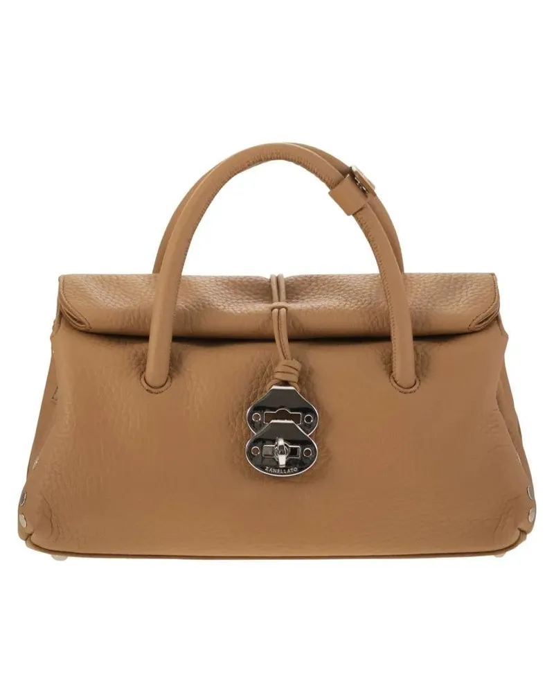 Zanellato Hobo Bags Dotta - Grained Leather Bag S braun Braun