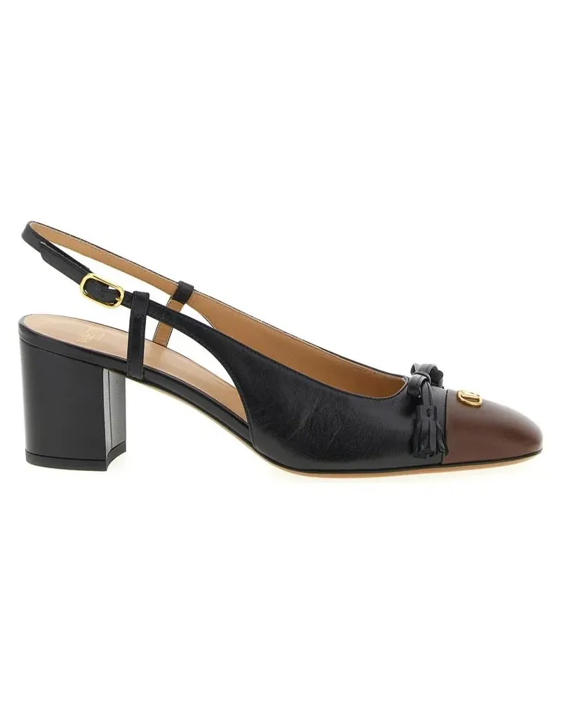 Valentino Garavani Hohe Schuhe 'Valet Du Roi' Slingback schwarz Schwarz