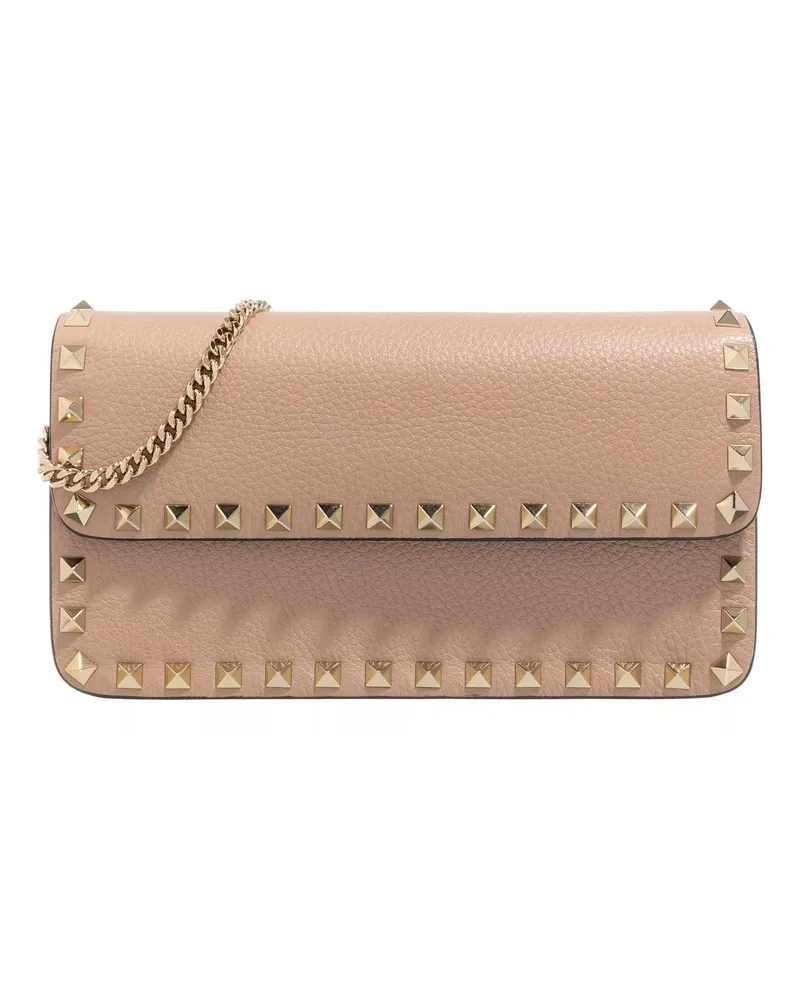 Valentino Garavani Crossbody Bags Pouch Rockstud Taupe