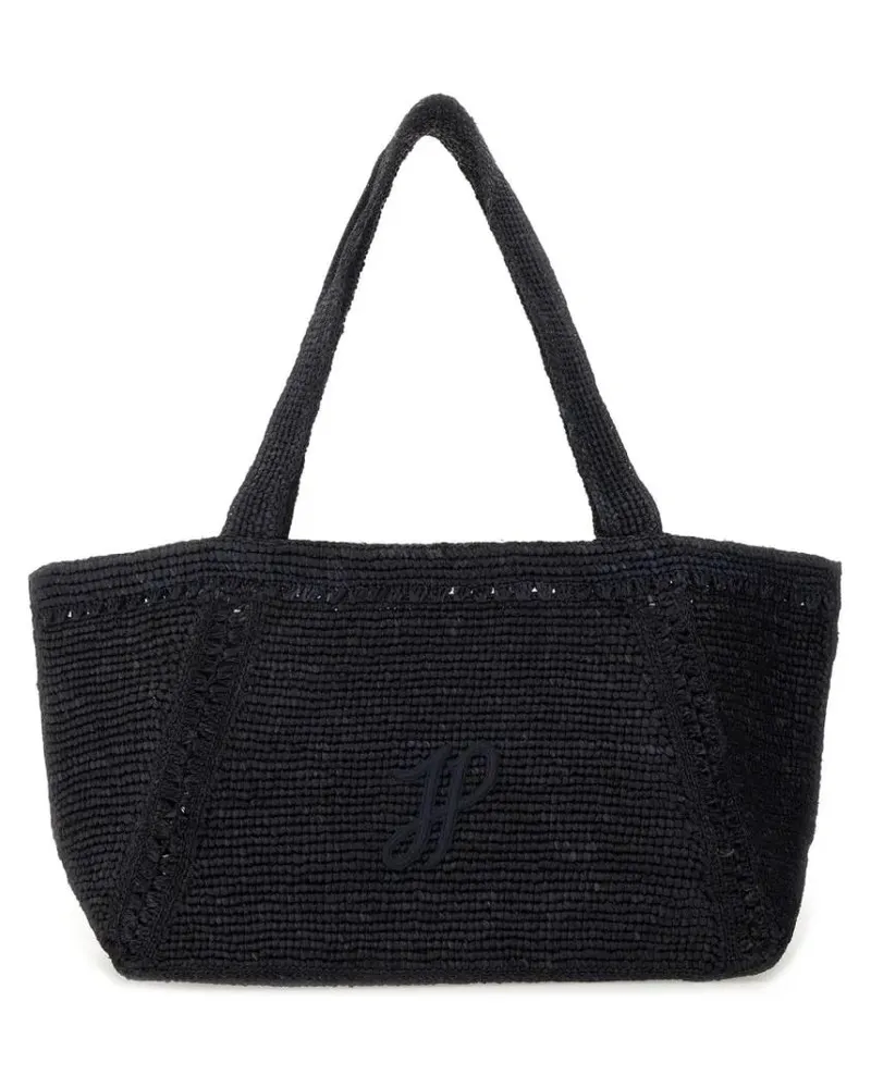 Patou Shopper & Totes Large Trapeze Tote Bag schwarz Schwarz