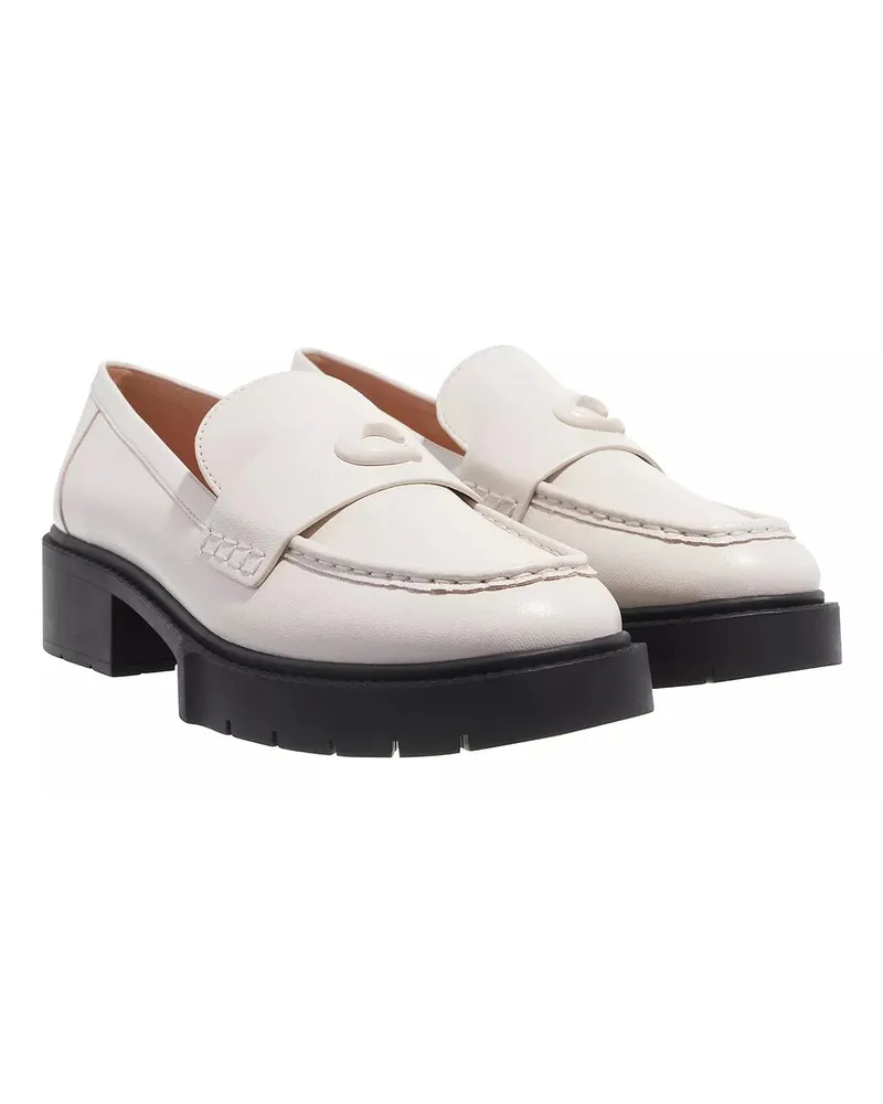 Coach Loafers & Ballerinas Leah Leather Loafer Creme