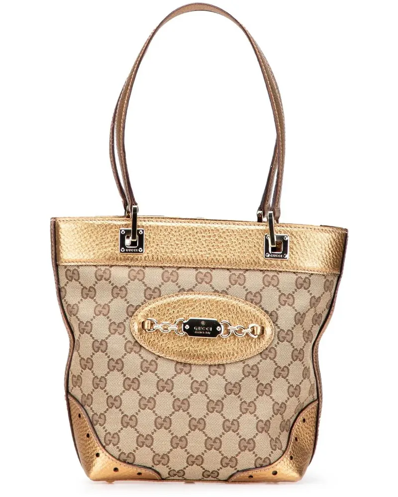 Gucci Shopper Small GG Canvas Punch Tote braun Braun