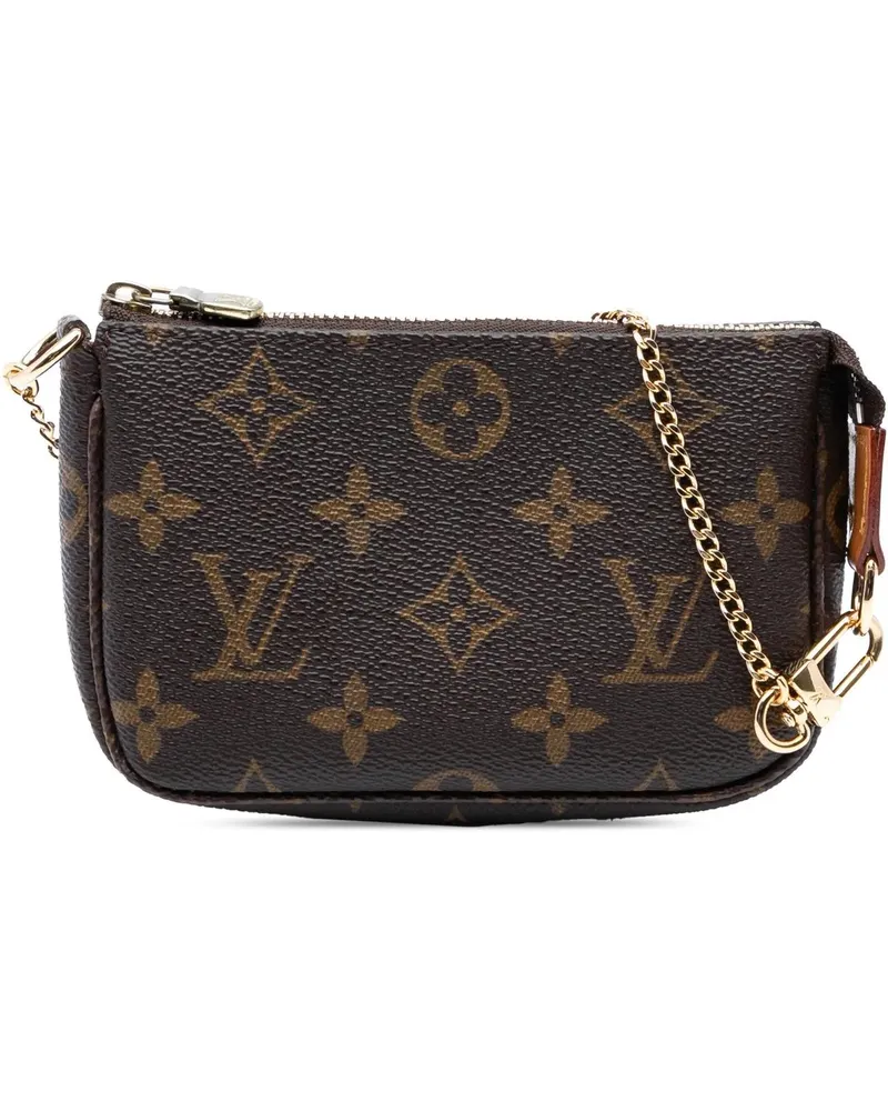 Louis Vuitton Crossbody Bags Monogram Mini Pochette Accessoires braun Braun