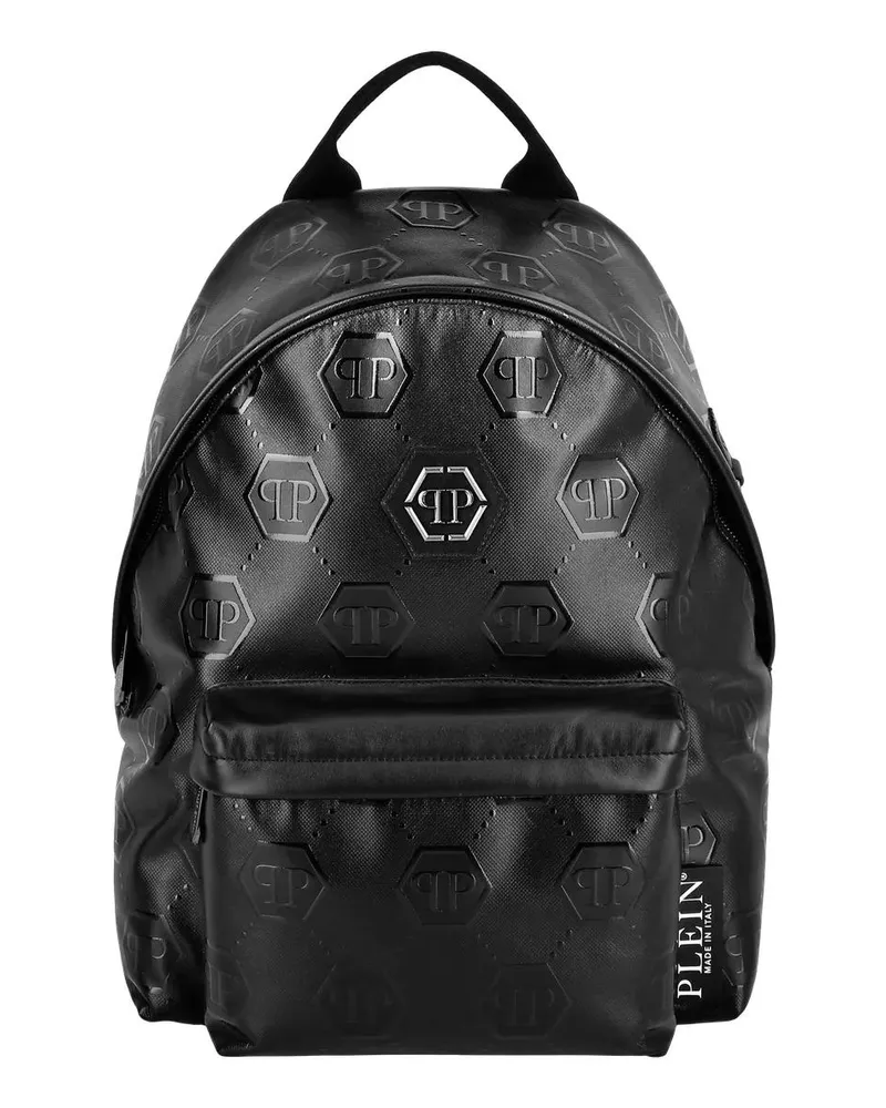 Philipp Plein Rucksäcke Rucksack Monogram schwarz Schwarz