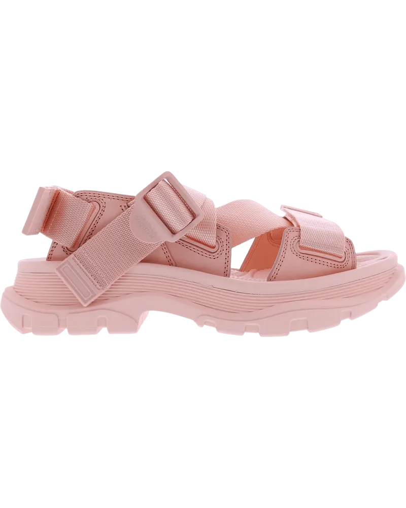 Alexander McQueen Sandalen Dames Tread Sandaal Roze rosa Gold