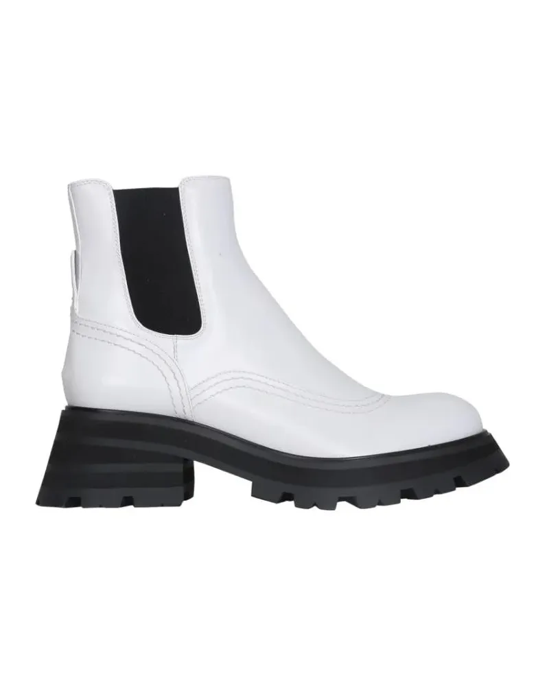 Alexander McQueen Stiefel Wander Boots weiß Weiß