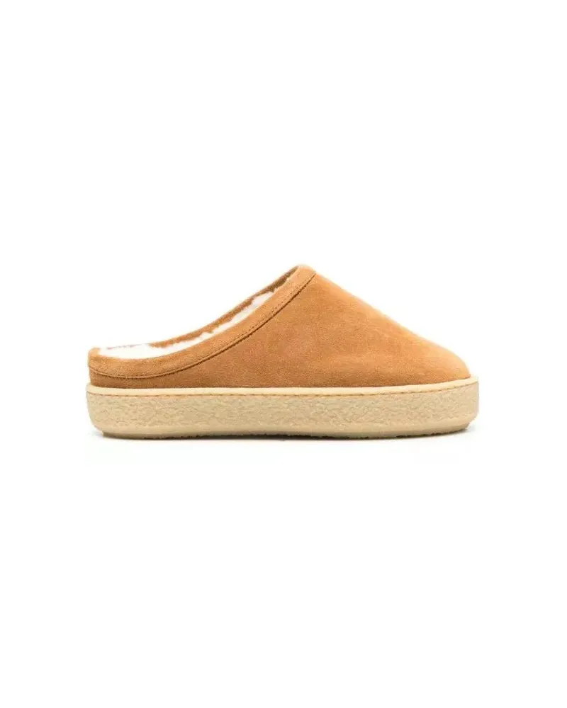 Isabel Marant Slipper & Pantoletten Fozee Suede Flatform Mules braun Braun