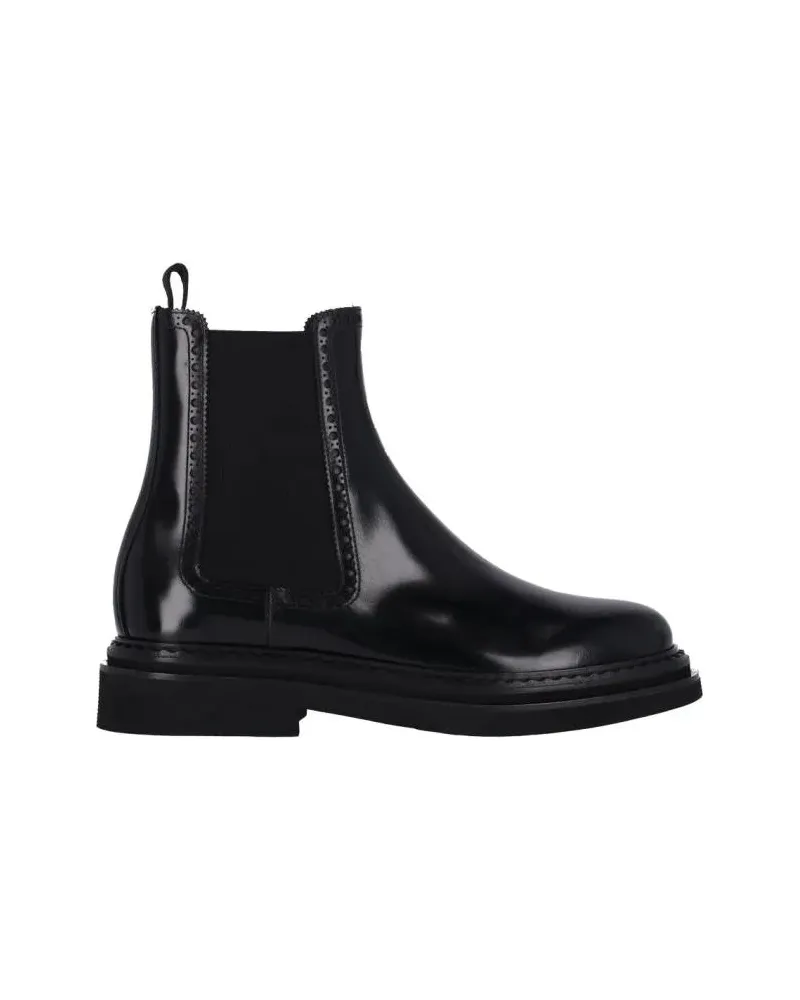 Dolce & Gabbana Stiefel Chelsea Ankle Boots – Black schwarz Schwarz