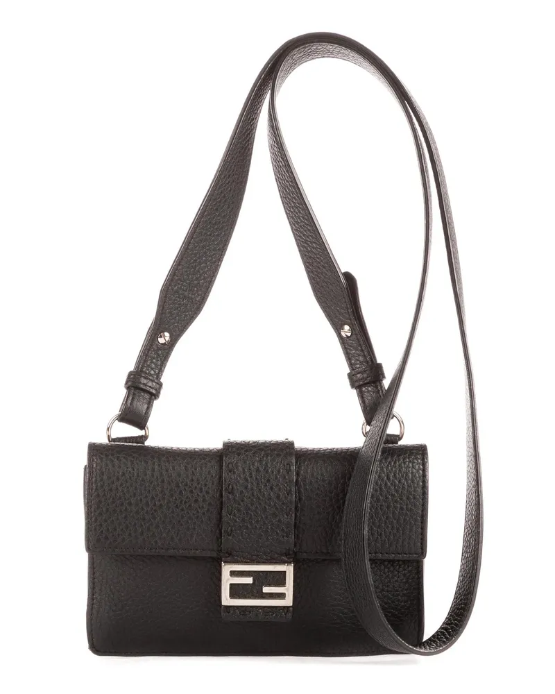 Fendi Crossbody Bags Small Selleria Crossbody Pouch schwarz Schwarz