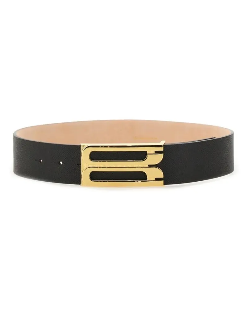 Victoria Beckham Gürtel Jumbo Frame Belt schwarz Schwarz