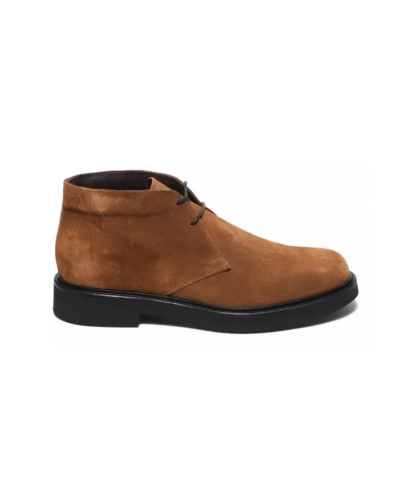 Rossano Bisconti Stiefel Leather Ankle Boot In Suede Leather braun Braun
