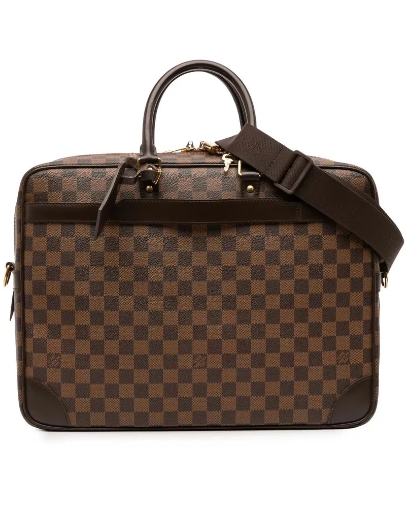 Louis Vuitton Crossbody Bags Damier Ebene Porte Documents Voyage GM braun Braun
