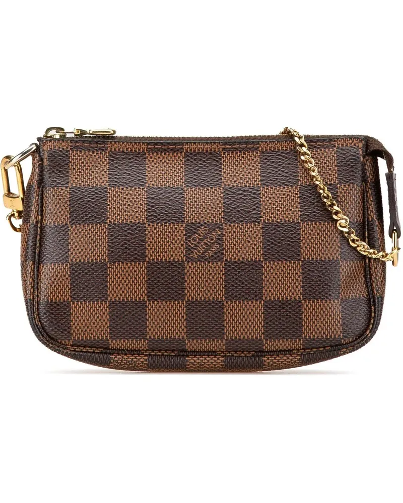 Louis Vuitton Crossbody Bags 2015 Damier Ebene Mini Pochette Accessoires braun Braun