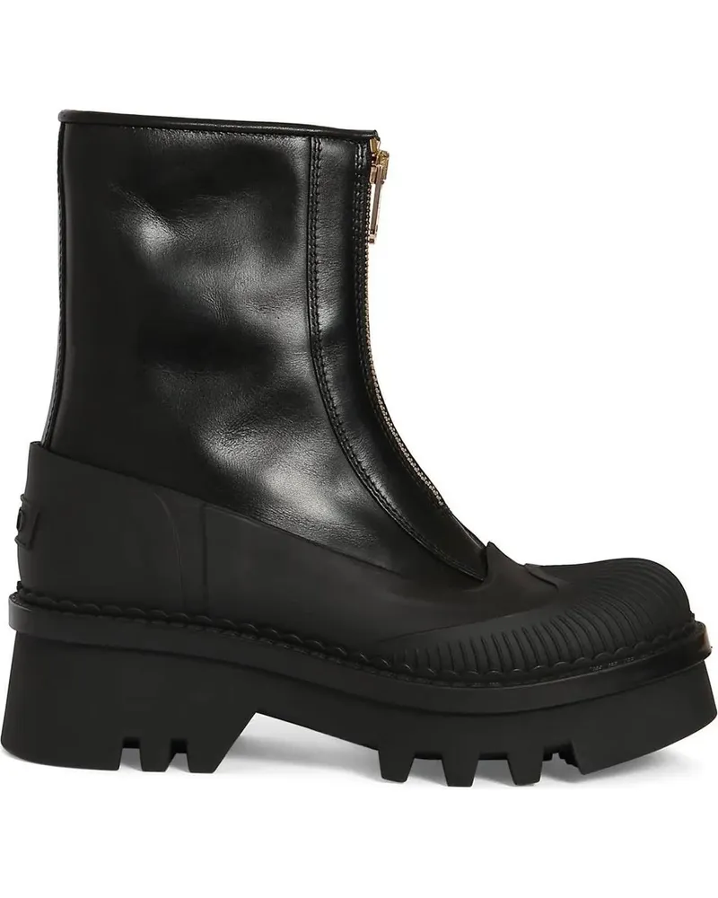 Chloé Stiefel Chloe Raina Leather Boots schwarz Schwarz