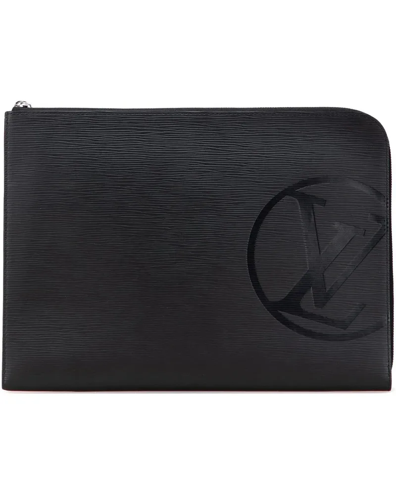 Louis Vuitton Clutches Epi Initials Circle Pochette Jour GM schwarz Schwarz