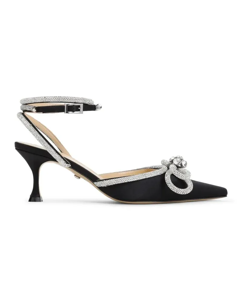 Mach & Mach Hohe Schuhe Silk And Strass Black Pumps schwarz Schwarz
