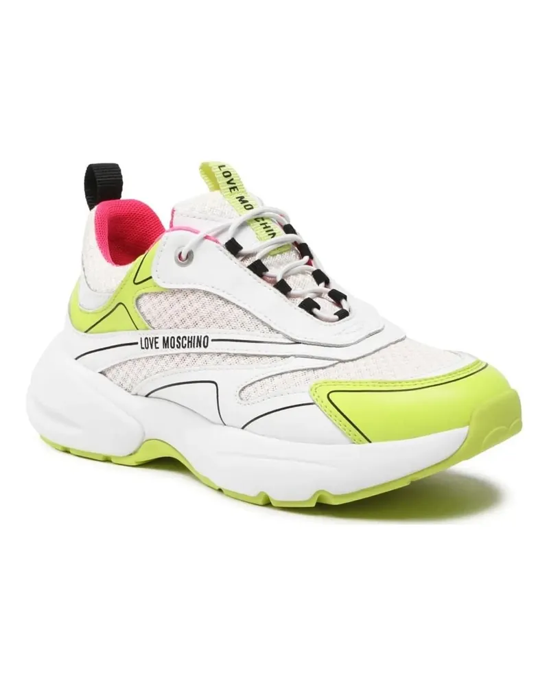 Moschino Low-Top Sneaker Sporty Mix Sneakers weiß Weiß