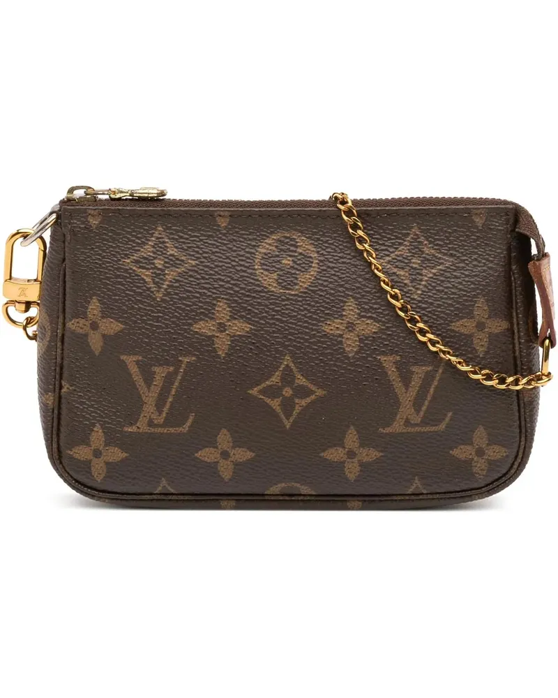 Louis Vuitton Crossbody Bags Monogram Mini Pochette Accessoires braun Braun