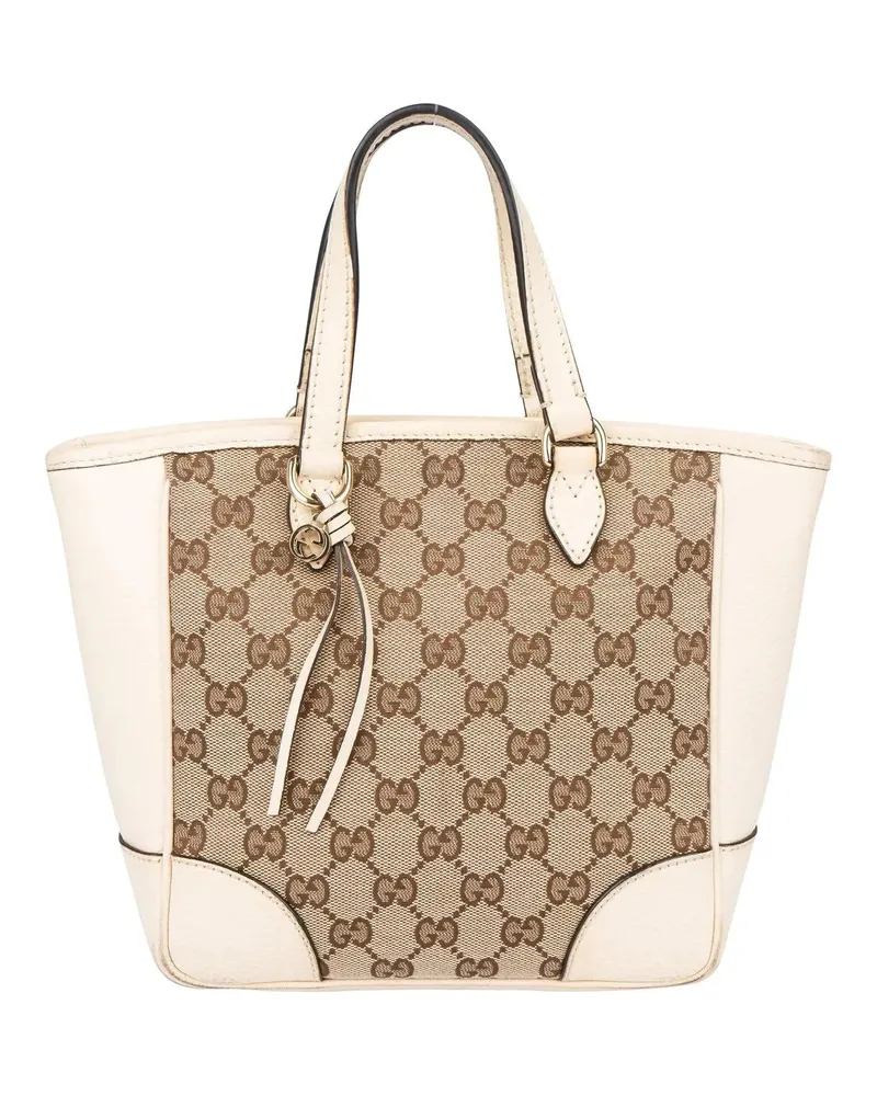 Gucci Crossbody Bags  GG Monogram Bree Satchel Handbag braun Braun