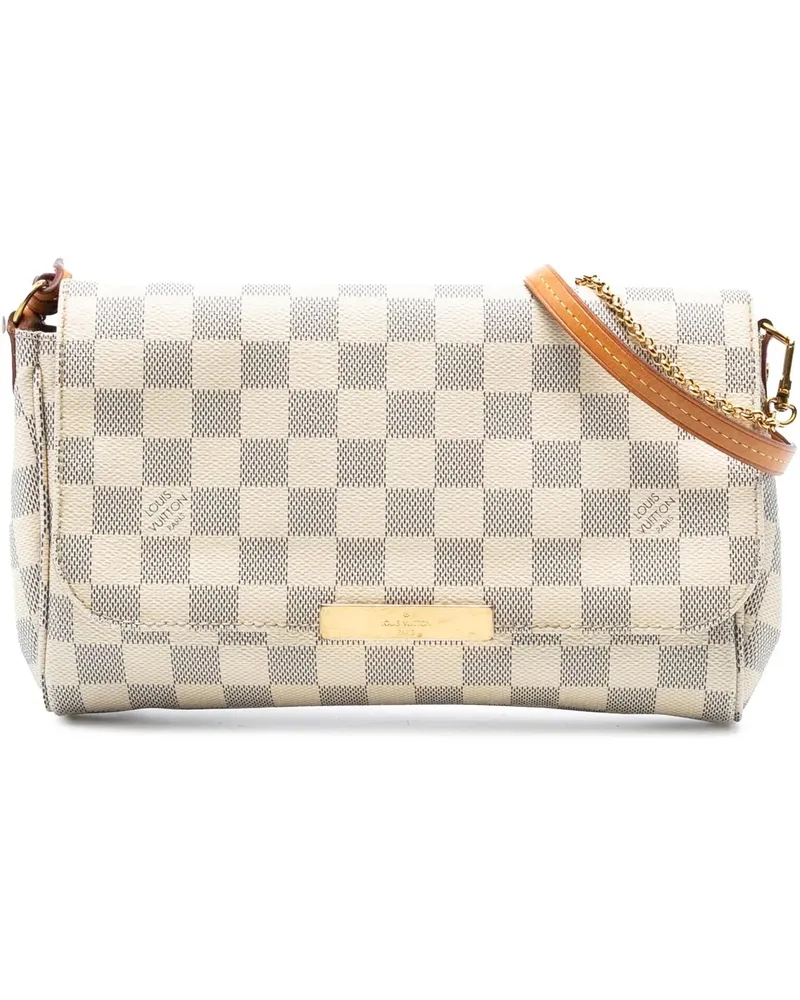 Louis Vuitton Hobo Bags Damier Azur Favorite MM weiß Weiß