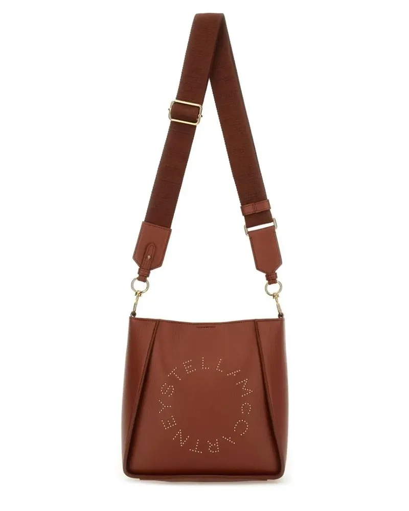 Stella McCartney Hobo Bags Shoulder Bag With Embossed Logo rot Rot