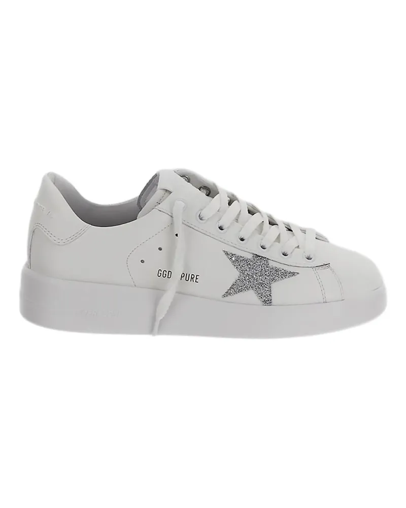 Golden Goose Low-Top Sneaker Pure Star Leather Sneakers silberfarben Silber
