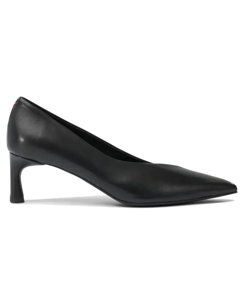 HALMANERA Hohe Schuhe Pointed Toe Heeled Shoes With Flared Mid-Height He schwarz Schwarz