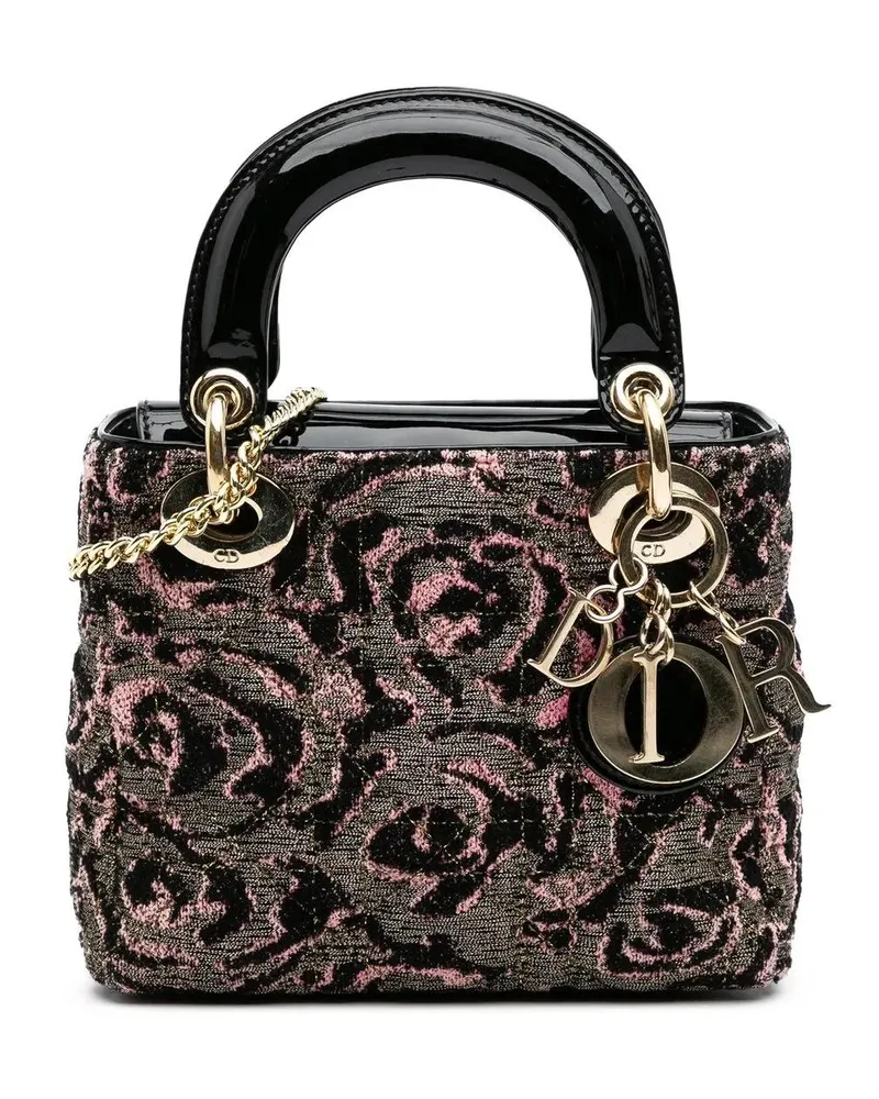 Dior Hobo Bags 2011 Mini Tweed Rose Embroidered Lady Dior bunt Bunt