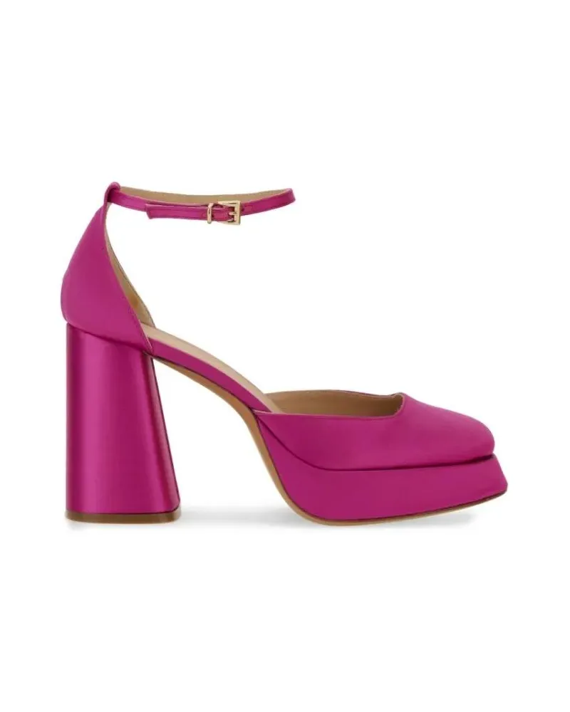 FESTA Milano Hohe Schuhe "Nicla" Silk Heels With Ankle Strap And Block Heel pink Rosa
