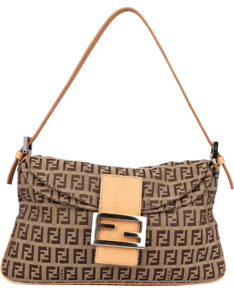 Fendi Crossbody Bags  FF Monogram Baguette Handbag bunt Bunt