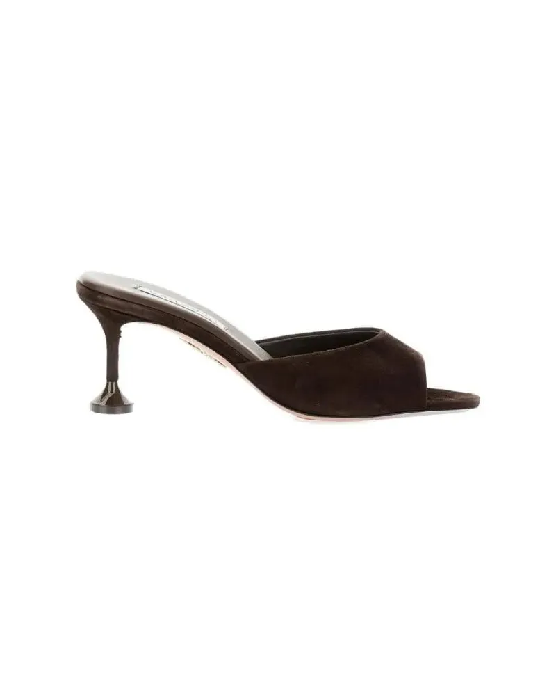 Aquazzura Slipper & Pantoletten Bisous Mule 65 braun Braun