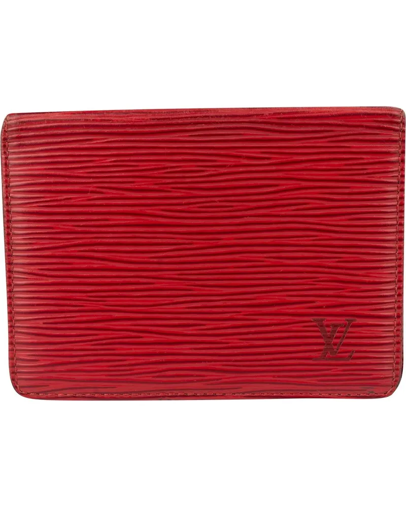 Louis Vuitton Portemonnaie  Rouge Epi Leather Cardholder rot Rot