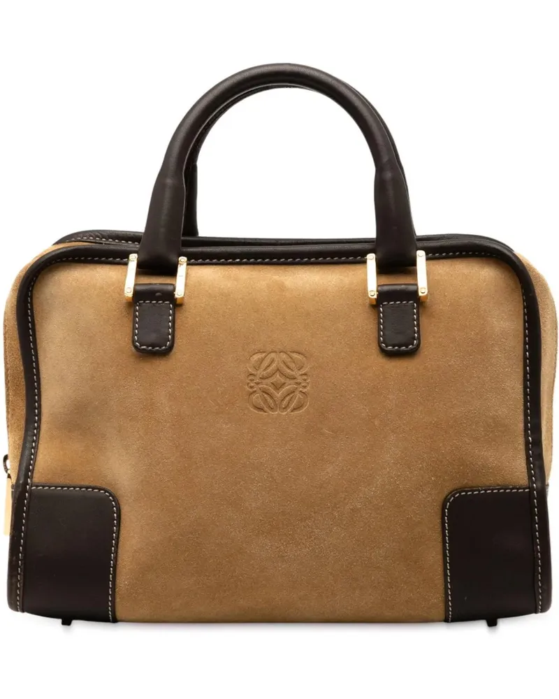 Loewe Crossbody Bags Suede Amazona 28 Handbag braun Braun