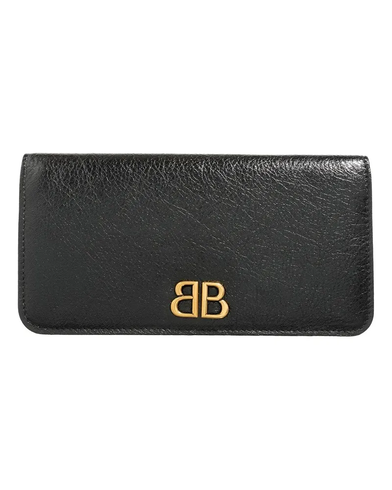 Balenciaga Portemonnaie Monaco Verti Wallet Schwarz