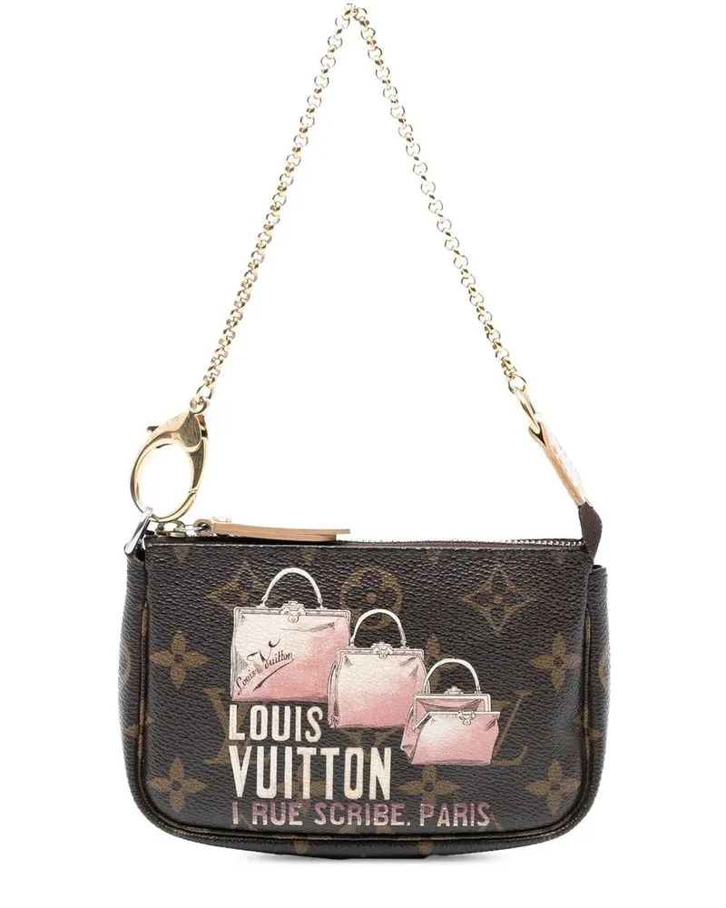 Louis Vuitton Crossbody Bags Monogram Affiche Mini Pochette Accessoires braun Braun