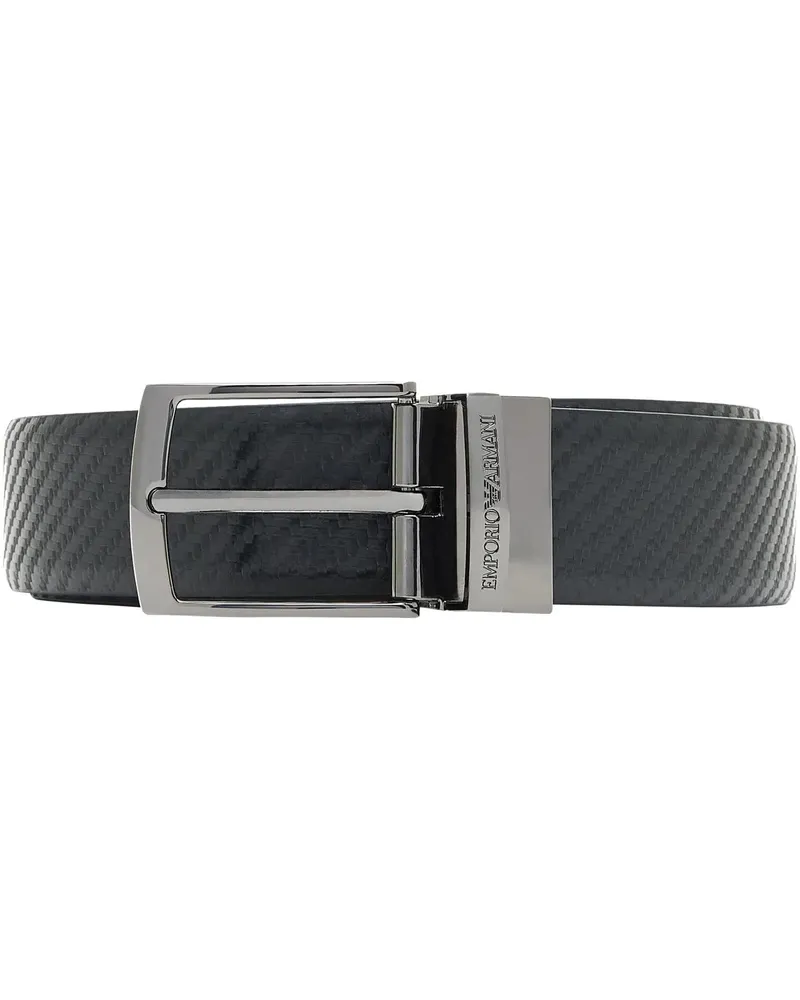 Emporio Armani Gürtel Belts Black schwarz Schwarz